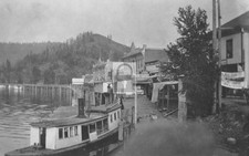 Boardwalk Boat Dock Wharf St Maries Idaho ID - Reprint