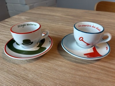 La grande famille - Official 2004 René Magritte Espresso Cup + Saucer set of two