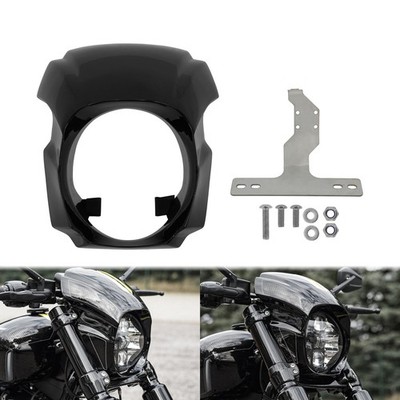 Glänzend Schwarz Scheinwerfer Abdeckung Für Harley Softail Breakout 2018 2025