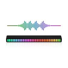 RGB LED Music Sync Sound Control Rhythm Strip Light Bar Car Home Atmosphere Lamp
