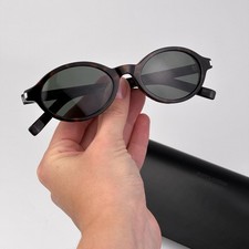 Saint Laurent Women Sunglasses Havana Grey Oval SL751 JEANNE 002 BRAND NEW