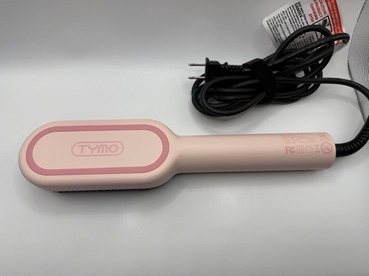 TYMO Ionic Hair Straightening Brush - Black and Pink TYMO Ionic Pink: Hair Straightening Comb for Smooth, Shiny Hair main image 2