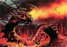 Magic the Gathering Volcano Hellion Postcard Unposted 2022