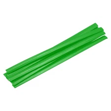 10 Pcs Green Plastic Welding Rods 9.5mm x 200mm HDPE Strip(0.4inch x 8inch)