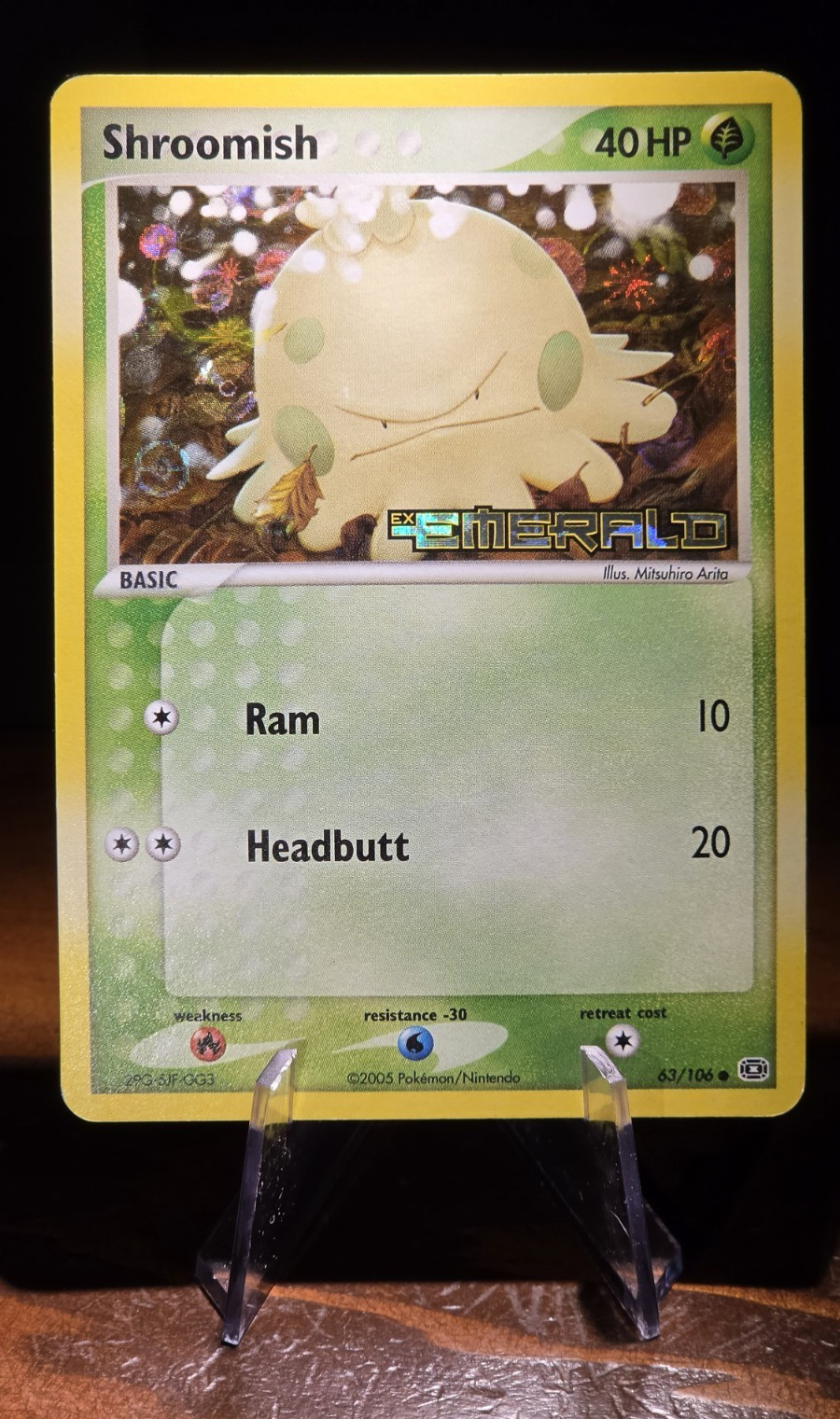 Shroomish Reverse Holo 63/106 - Pokemon 2005 EX Emerald - English Common