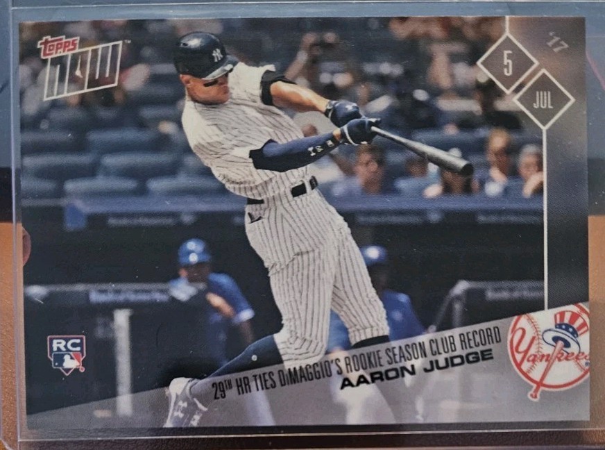 AARON JUDGE 2017 TOPPS NOW ROOKIE RC CARD #327 SP /4361