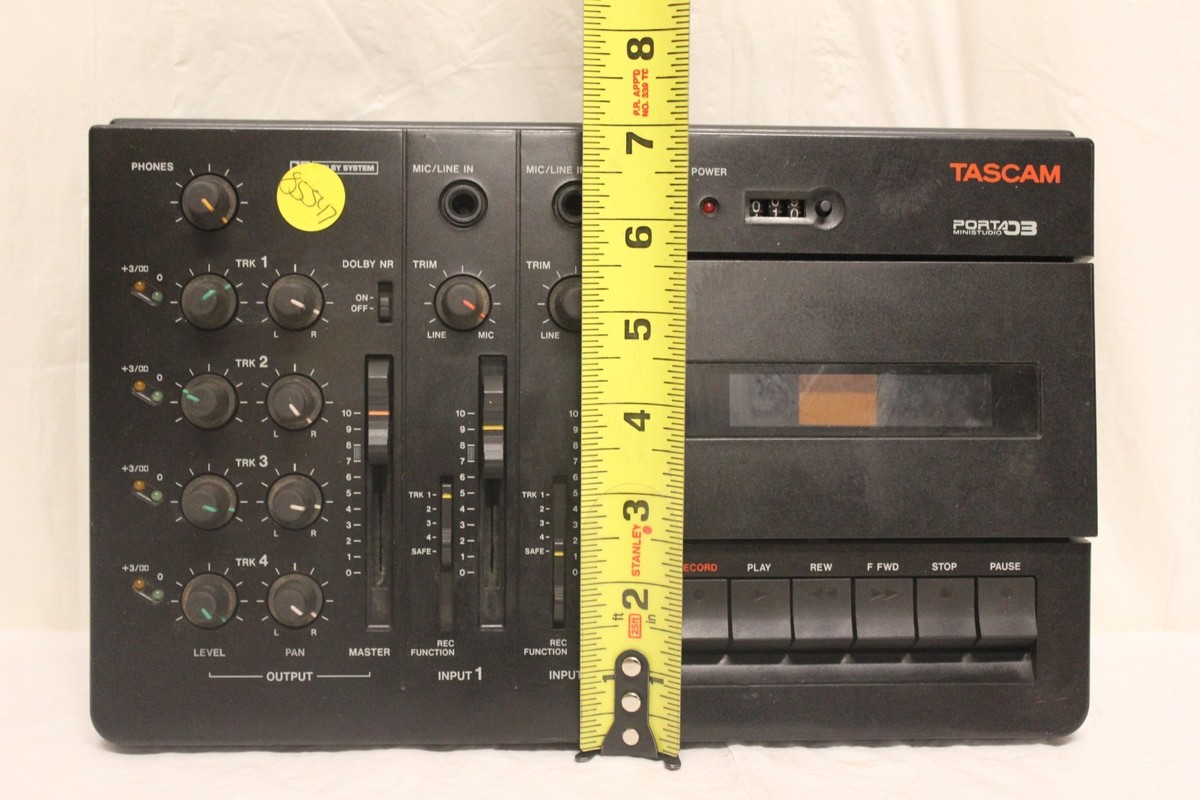 TASCAM PORTA 03 Ministudio MKII Analog Cassette Recorder PORTA03