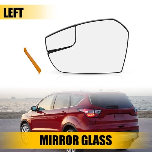 Non-Heated Rear View Mirror Glass for 2017-2019 18 Ford Escape Driver Left Side