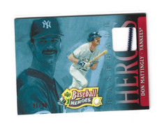 2005 UPPER DECK BASEBALL HEROES JERSEY RED  #25 DON MATTINGLY YANKEES /99 MINT