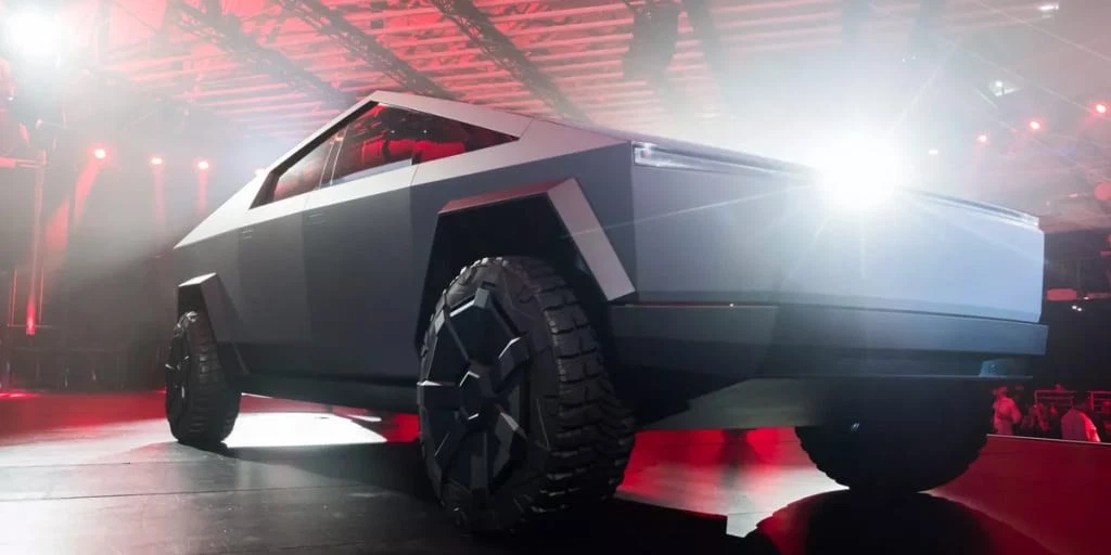 The Actual Tesla Cybertruck when it was revealed