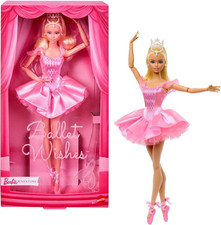 Barbie Signature Ballet Wishes Doll, Collectible Fashion Doll in Satiny, Pink Tu