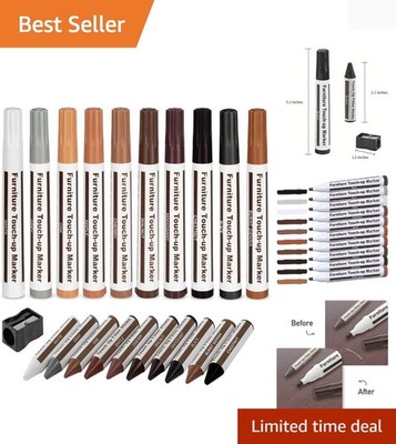 All-in-One Furniture Repair Kit - Waterproof Markers & Wax Sticks for Easy Fixes