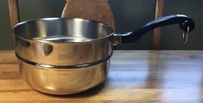 Farberware Double Boiler Insert ~6.75” for 2 Qt Sauce Pan ~Stainless Steel ~VTG