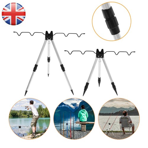Portable Folding Fishing Rods Tripod Stand Rest Tackle for Outdoor Sea