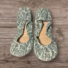 The Storehouse Teal Snake skin Ballet Flat Women  Size 10 - NEW (4773)