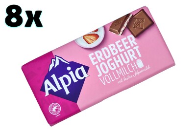4x / 8x ALPIA Strawberry Yoghurt   German premium chocolate  TRACKED SHIPPING