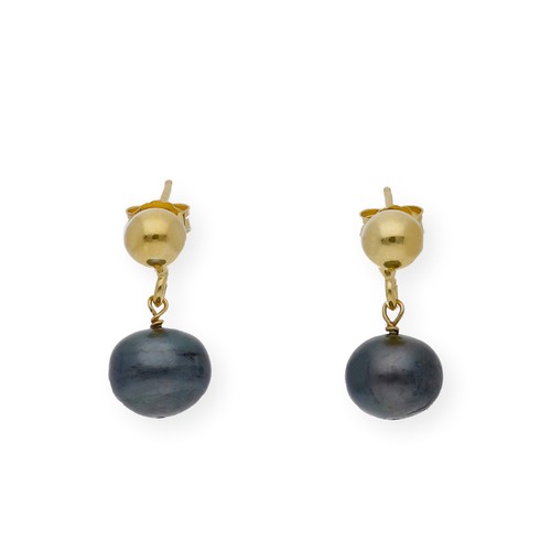 Pendientes Perla Gris Plata de Ley Complementos de Mujer Joyería de Moda - Imagen 6 de 8