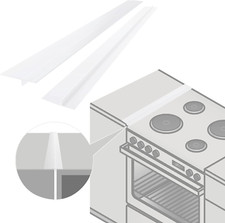 Silicone Stove Gap Covers 2PCS , 21 Inch Gap Filler, Oven Counter Side Gap Guar