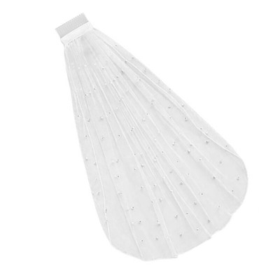 Wedding Ceremony Veil Beadwork Bridal Veil Engagement Event Short Bride Veils