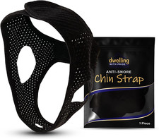 Anti Snore Chin Strap - Anti-Dry Mouth Chin Strap for CPAP Users - Stop Noise