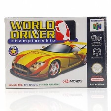 Thumbnail of ebay&reg; auction 197063220137 | Nintendo 64 Spiel : World Driver Championship - N64 OVP NEU NEW SEALED PAL