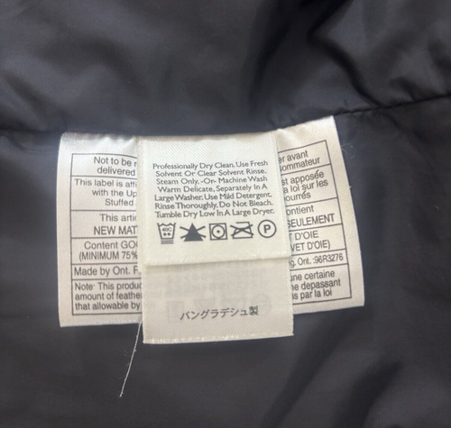 Eddie Bauer Women's Goose Down Puffer Coat Green Plaid Full Zip Size XL - Picture 6 of 7