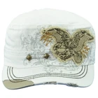 Leader Eagle Fatigue Military Cadet Ripped One Size Womens Ladies Hat Cap