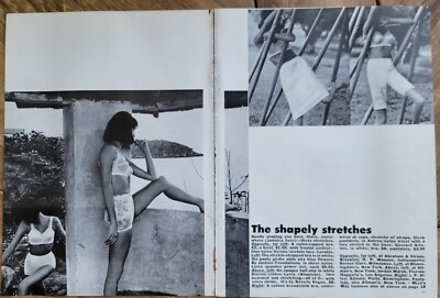 1964 Women's Girdles Bra Slop Lovable Gossard Vintage Fashion Ad 