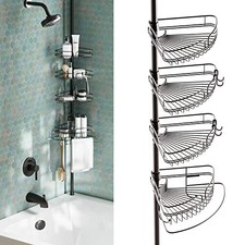 Zenna Home Rust-Resistant Corner Shower Caddy...