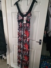 Jasmine London Long Maxi Summer Dress STRETCH SIZE M BNWT (REF2)