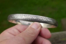 Vintage P&H Designer Sterling Silver Bangle Style Bracelet - 7.5"