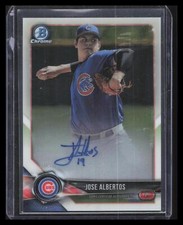 2018 Bowman Chrome #BCPA-JAL Jose Albertos Prospects Autographs