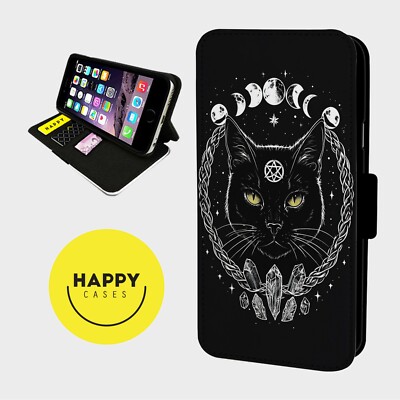 LUNA MOTH ASTROLOGY MOONS - Kunstleder Klapp Handy Hülle Cover - iPhone/Samsung