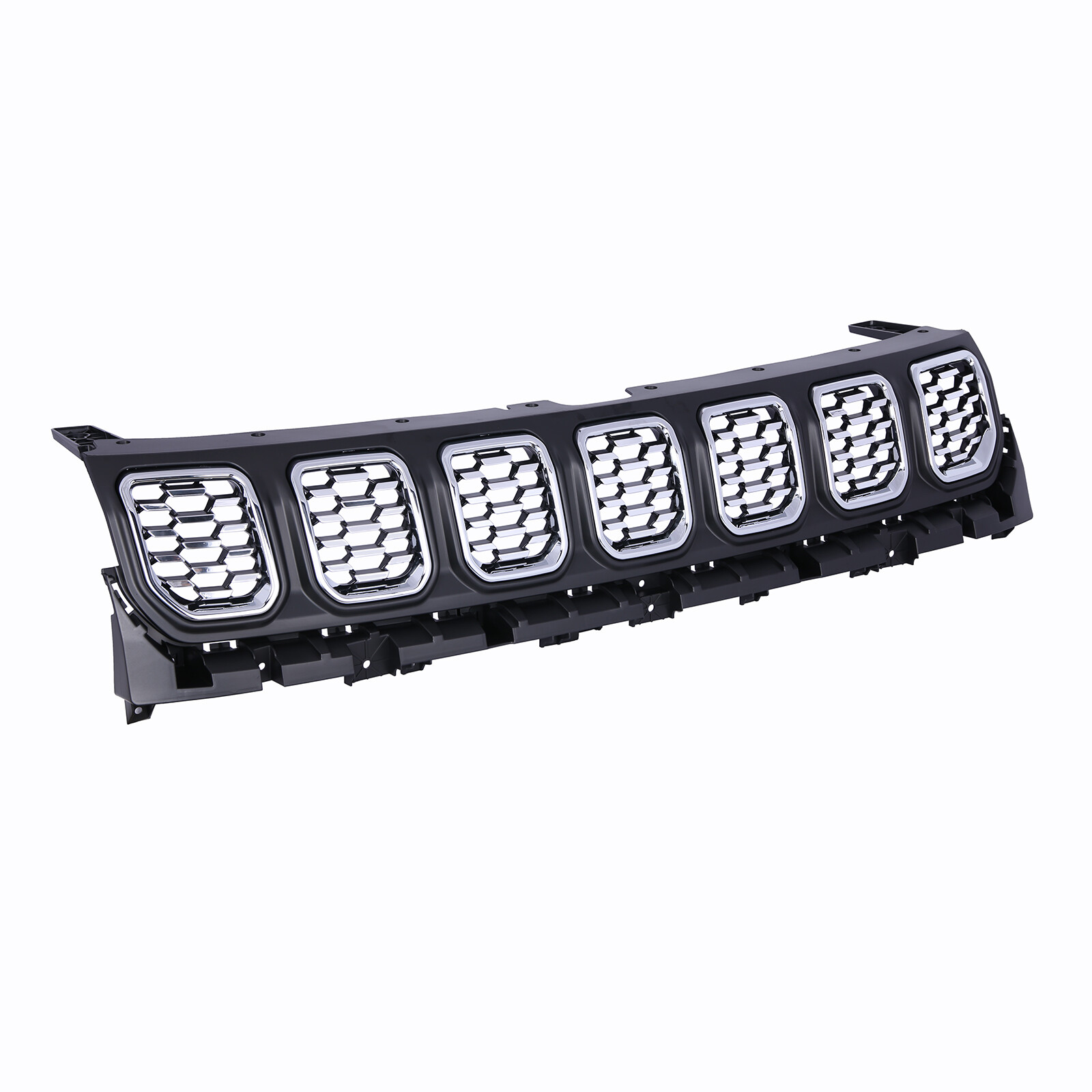 Grill Fit For 2022 2023 Jeep Compass Front Upper Bumper Grille Assembly