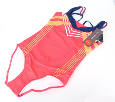 SWEATY BETTY Medalist Women Swimwear XS Pink Internal Bust Support One Piece