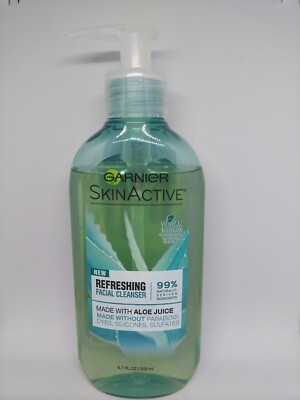 Garnier SkinActive Refreshing Facial Cleanser with Aloe Juice Vegan Formula  | eBay