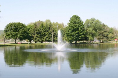 1.2 HP CasCade 5000 Floating Pond Fountain Aerator: 150FT Cord,  Light & Timer!!