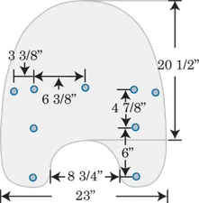 Memphis Shades 17" Replacement Windshield King MEP6269 - Harley Davidson Softail