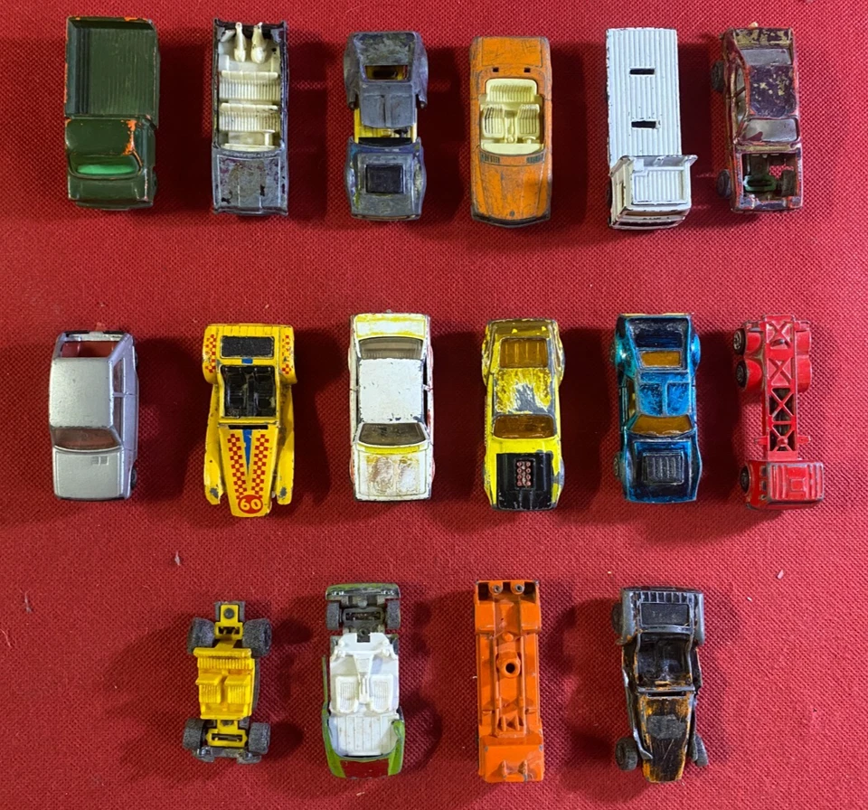 MATCHBOX Lotto 16 Auto Camion MERCEDES RENAULT HOT ROCKER MERCURY LOTUS TRANSIT - Immagine 2 di 3
