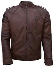 The Division Tom Clancy’s Agent Brown Leather Gaming Jacket For Men