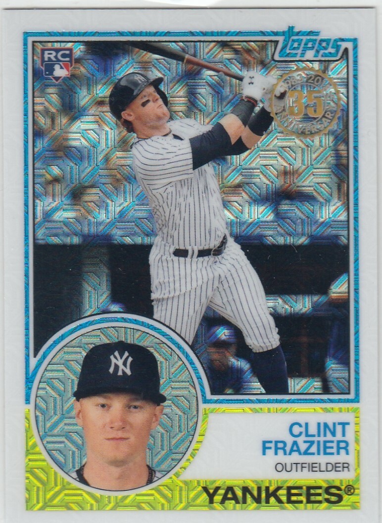 CLINT FRAZIER TOPPS 1983 83 SILVER PACK MOJO REFRACTOR YANKEES #19 2018 18