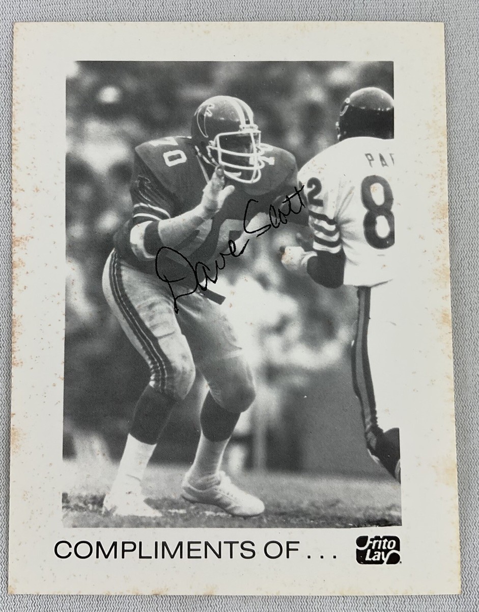NFL 1982 Dave Scott, Atlanta Falcons (Kansas) Frito Lay Action