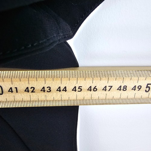 Cue Dress Womens Size 8 Black Sheath Short Sleeve Layered Lined Work Office - Picture 6 of 8