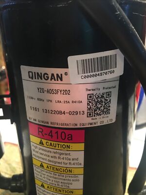 QINGAN  YZG-A053FY2D2 115V 1PH LRA 25A R410A Compressor