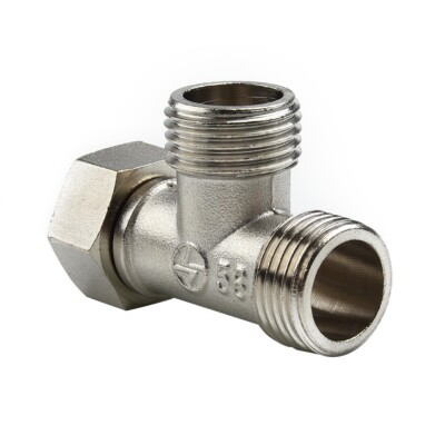 Toilet 304   Copper  T Adapter G1/2'' T-Valve For Bath Bidet Sprayer Shower