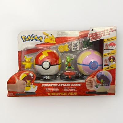 Pokemon Pikachu with Fast Ball vs Treecko Heal Ball Attack Game [B4]
