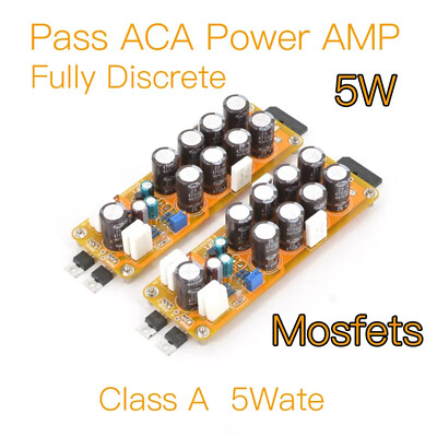 1pair Pass ACA Fully MOSFETs 5W Class A Power Amplifier- Finished Board
