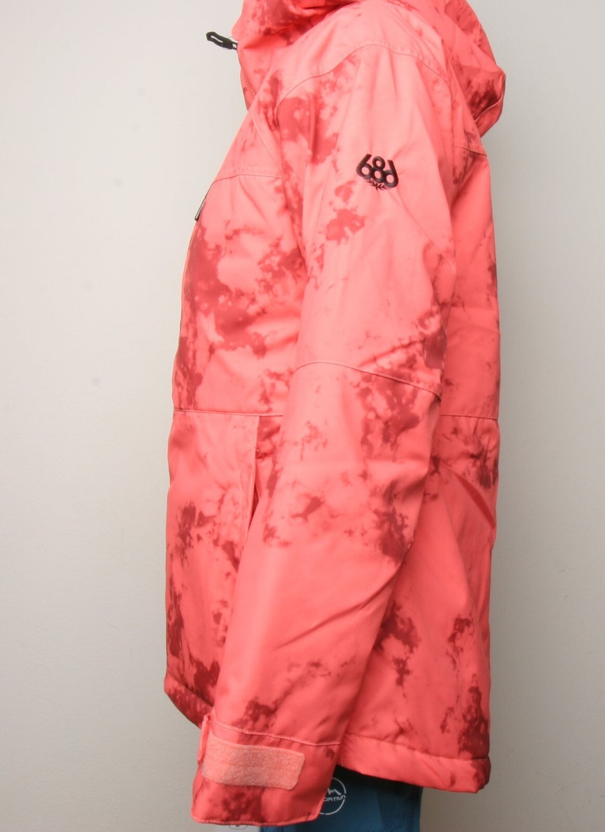 686 Women Athena Insulated Jacket (S) Hot Coral Dazed M2W311-HTCR