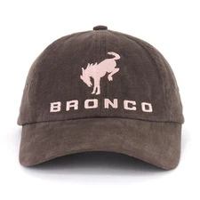 Ford Bronco Brown Embroidered Baseball Hat Ball Cap Unstructured Licensed