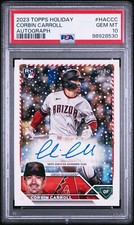 2023 Topps Holiday - Autographs #HAC-CC Corbin Carroll /200 (AU, RC) PSA 10